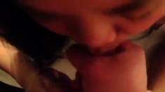 Amateur Asian Teen Couple Face Pound