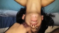 Indonesian Maid Gets Fucked In The Mouth Hard By Pakistani