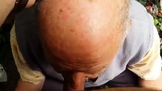 Very old man Sucking Cock