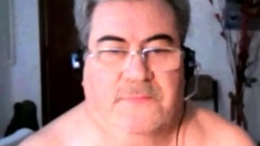 hot argentinian grandpa wanking and cumming