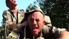 Big-cock Military Blowjob