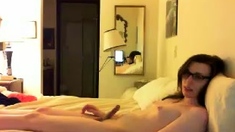 Small Tits Shemale Gets Banged In Bed