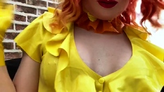 Amateur blondie solo anal masturbation