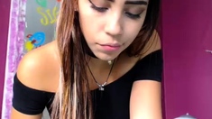 Close up teen masturbation