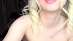 Amateur Webcam Cute Teen Plays Solo with Big Dildo