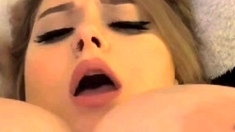 Beautiful blonde nanny and big boobed blonde MILF get pumped