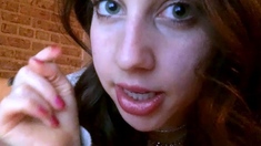 Brunette Solo Webcam Masturbation