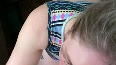 Big tit amateur sucks and tit fucks a big cock