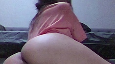 Amateur big ass brunette teen with