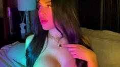 Blonde With Natural Big Boobs Loves Putting A Toy In Her