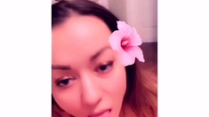 Busty brunette solo masturbation