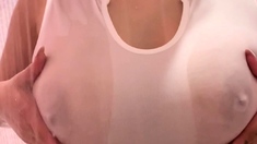 Close Up Transgender Cumshot