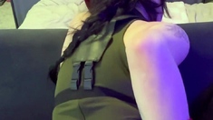 Cute Asian Chubby Teen Wild Dildo Masturbation