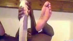 Black Girl Fulfills Her Wildest Fantasy With a Huge Sex Toy