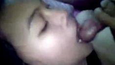 Beautiful Indonesian Babe Gives Blowjob