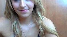 Curly Blonde Teen Records Solo Dildo Masturbation More at