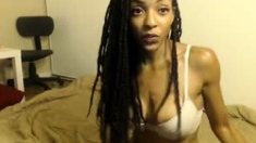 Webcam beauty and her toys have solo sex
