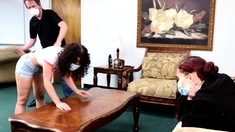 Femdom fetish spanking smothering humiliation