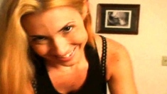 Amateur Blonde Gives Great Handjob
