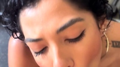 Delirious brunette whore riding big cock hardcore