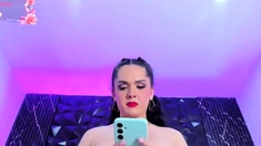 Solo Ebony Masturbation Shemale Cumming