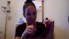 Amateur Striptease With A Funny Twist