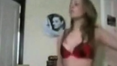 Amateur Girl's Webcam Striptease Goes Wrong