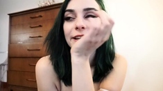 Brunette Solo Webcam Masturbation