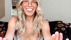 Delicious blond teen Buffy in another solo scene