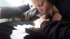 Sexy Hot Best Blowjob In A Airplane