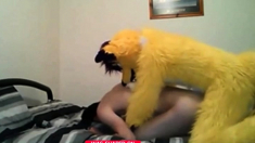 Skinny Twink Fucked By Mascot